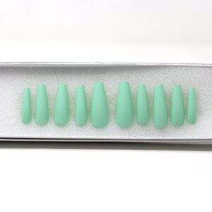 Press On Nails Long Coffin Shape "Private Stock"